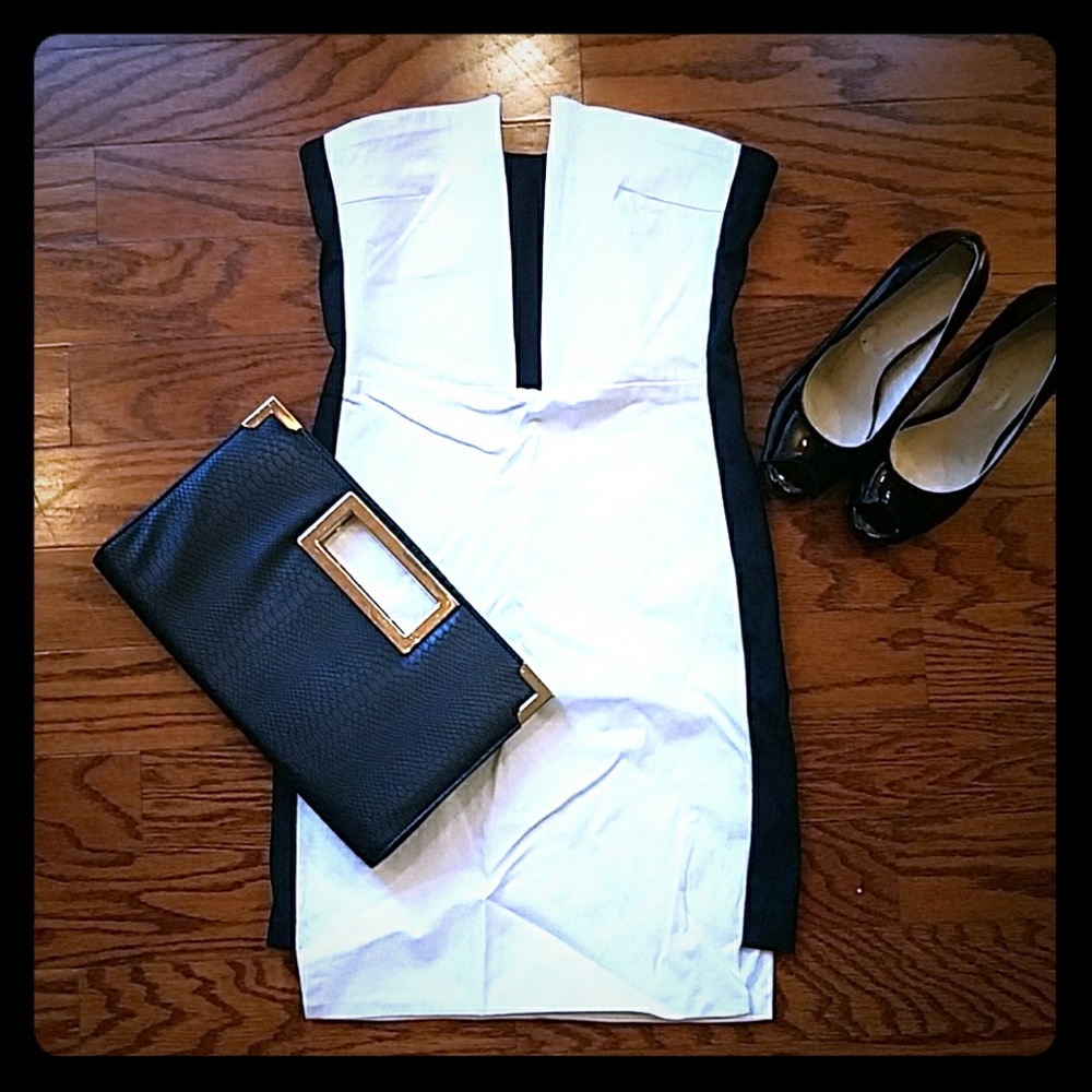 Black & White Bodycon dress
